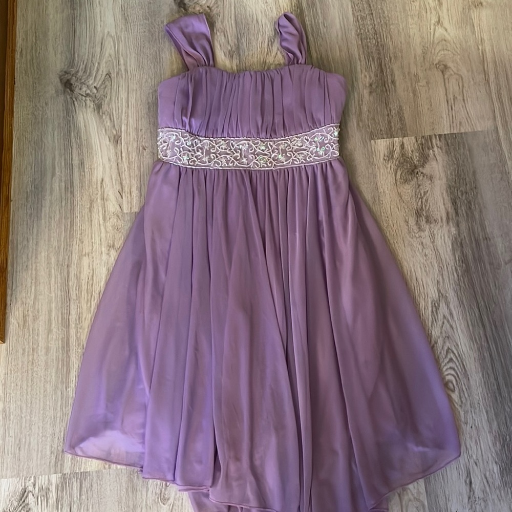 Girls Purple Formal Dress